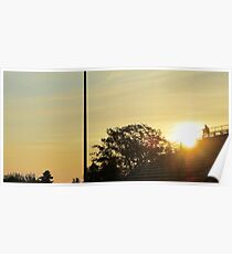 Sunset on the Track Poster