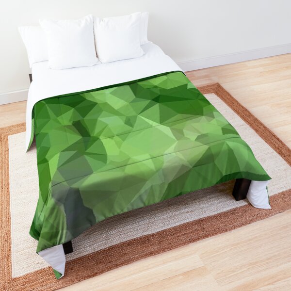 green seaweed geometric Comforter