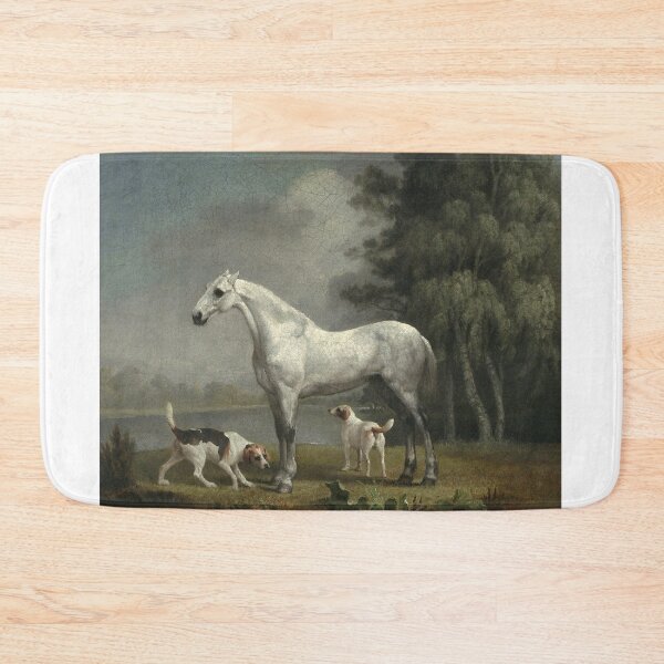 Item preview, George Stubbs - A Dapple Grey Hunter With Two Foxhounds Beside A Lake designed and sold by artcenter.