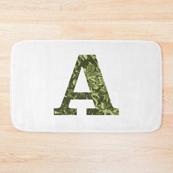 Item preview, a alphabet letter A, alpha - monogram green designed and sold by patternsplus.