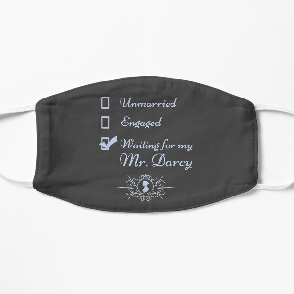 Funny Jane Austen Vintage Book Club Waiting for Mr. Darcy Mask