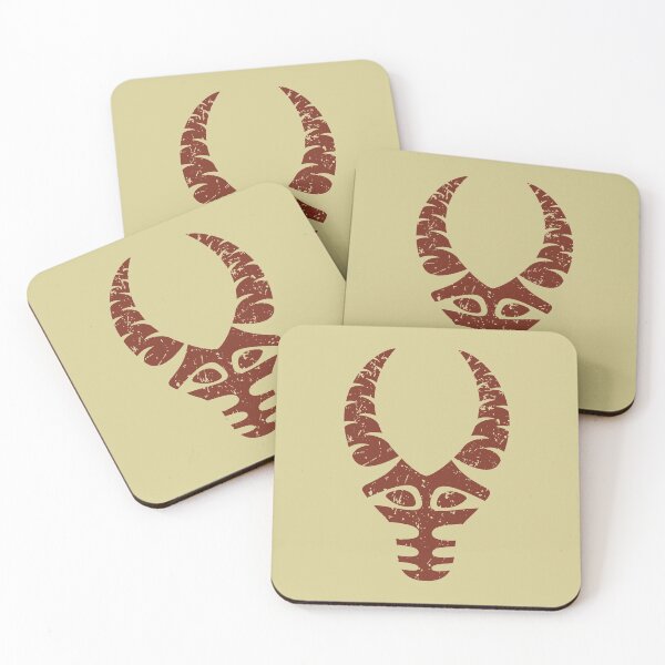 Item preview, Deer scull with horns, red designed and sold by oatdreams.