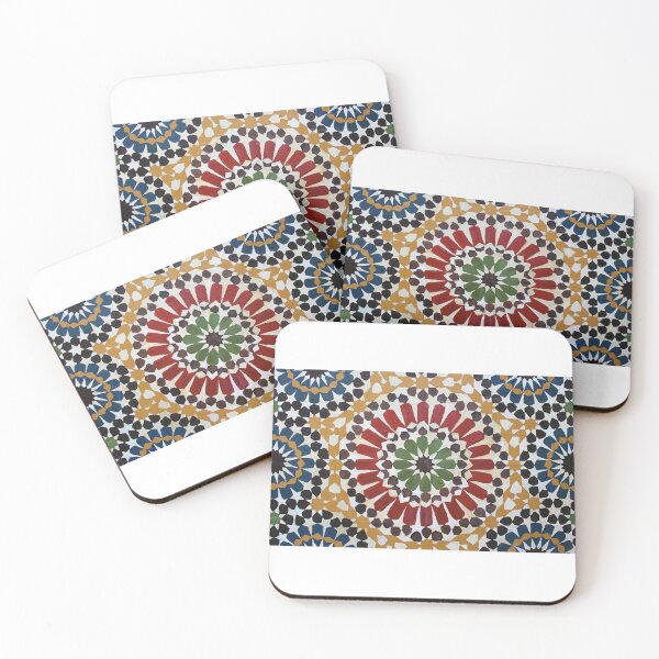 Item preview, zellige moroccan mosaic tilework, moroccan traditional art designed and sold by NoetherSym.