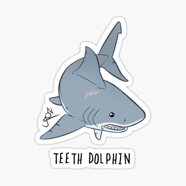 Dauphin à dents - Grand requin blanc Sticker