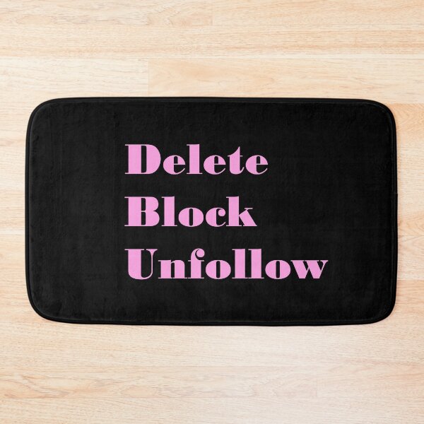 Item preview, Delete, Block, Unfollow designed and sold by ThingsByJoy.