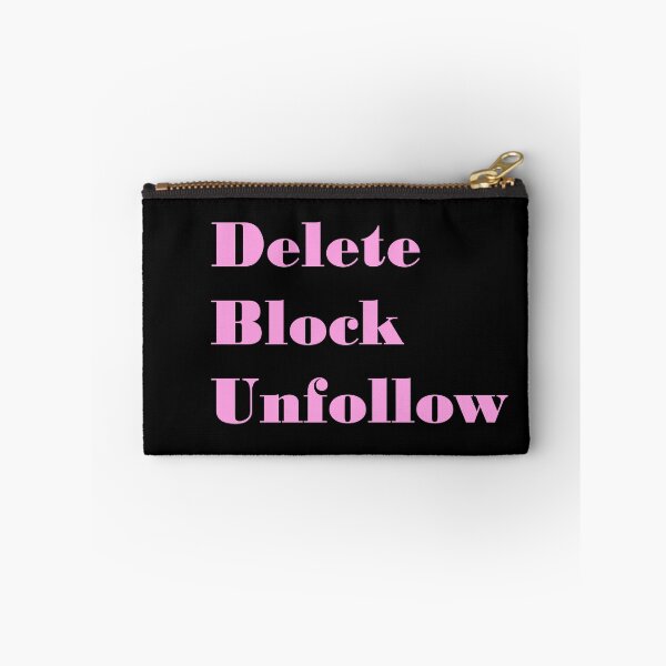Item preview, Delete, Block, Unfollow designed and sold by ThingsByJoy.