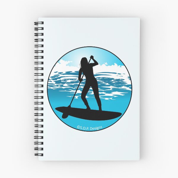 Artikelvorschau, Blaues SUP Mädchen | Stand Up Paddle Board Aufkleber | Paddle Board Power Girl entworfen und verkauft von Stuckonpaddling.