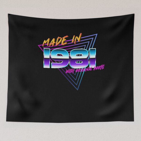 Item preview, made in 1981 • 43rd birthday 80s birth year retro designed and sold by KleverOlivier.