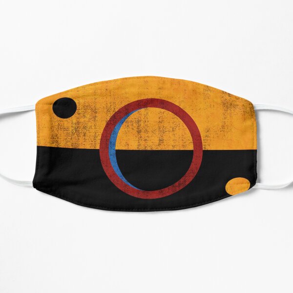 Drapeau de Mars, drapeau de la République du Congrès martien. Masque sans plis