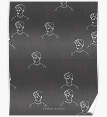 TROYE SIVAN MOSAIC - CHARCOAL Poster