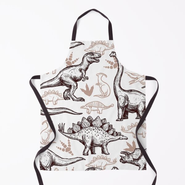 Stegosaurus Dinosaur Pattern Apron