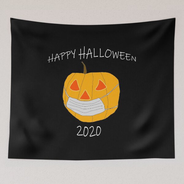 Item preview, Happy Quarantine Halloween 2020 black background designed and sold by oxoxoxo.