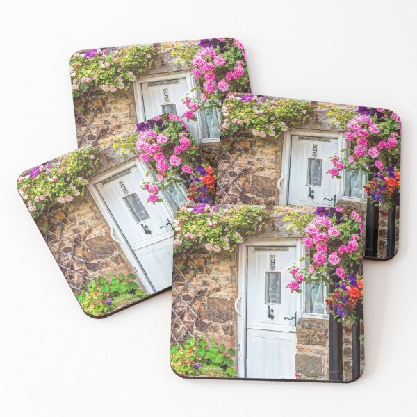 Item preview, Colorful country house with flowers designed and sold by HaleyRedshaw.