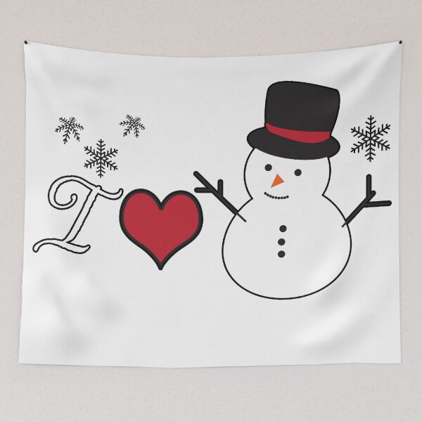 Item preview, Cute snowman - I LOVE xmas designed and sold by OMdesign10.