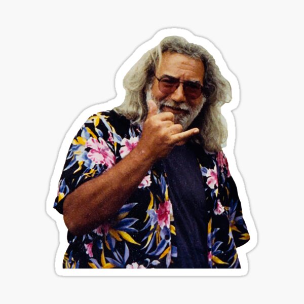 Jerry Garcia Shaka Sticker