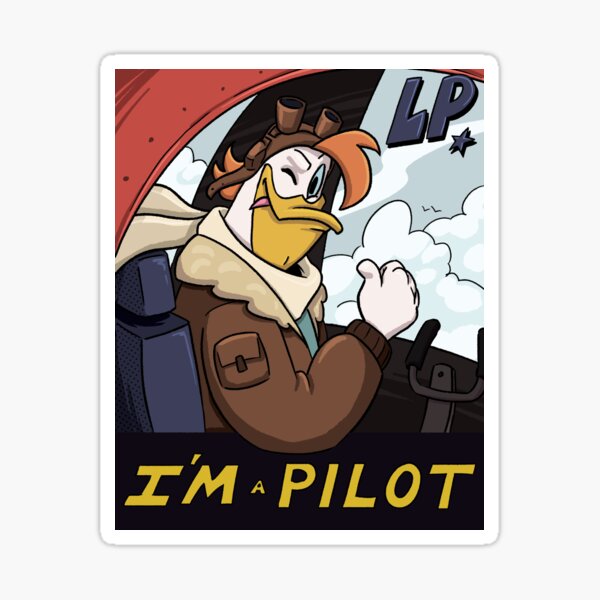 Launchpad I'm a Pilot Sticker