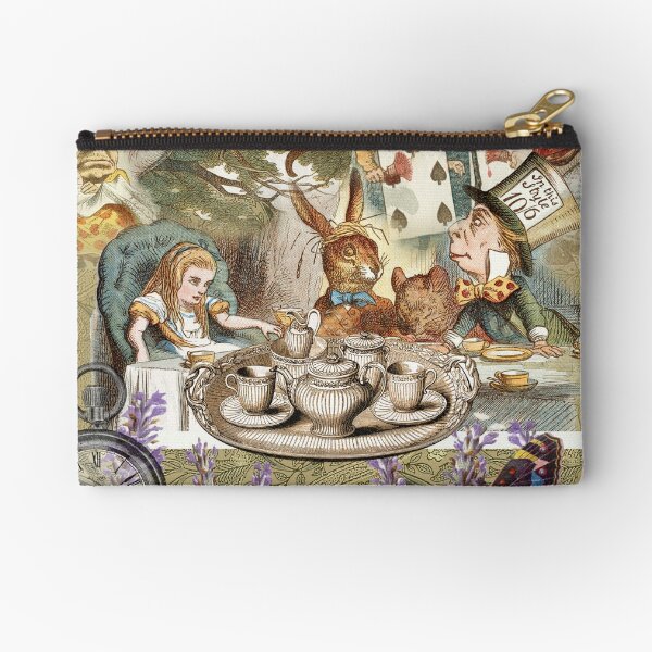 Alice in Wonderland Tea Party Zipper Pouch