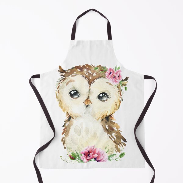 Item preview, Woodland Owl with Pink Floral Poppies designed and sold by Paulele.
