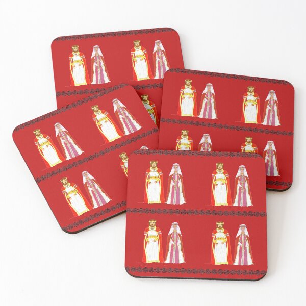 Item preview, King ARTHUR and Queen GUENIÈVRE designed and sold by Catherine Debusne.