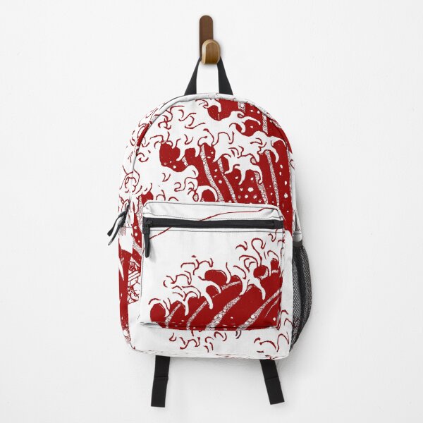 Item preview, Hokusai great Wave - Monochrome white and red designed and sold by helveticate.