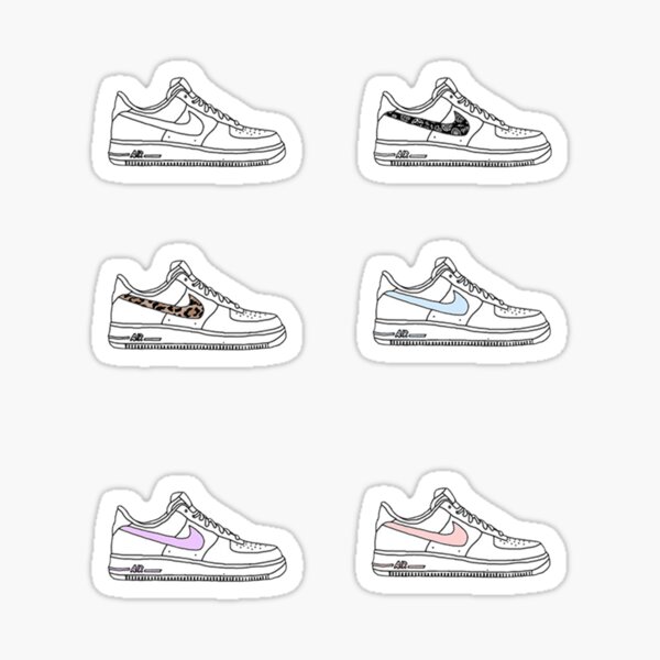 Paquete de pegatinas Vsco de la variedad Air Force 1 Pegatina