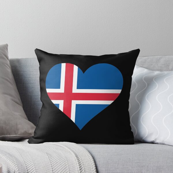 Item preview, Iceland icelandic flag flag heart designed and sold by GeogDesigns.