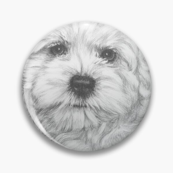 Item preview, MaltiChon Portrait in Graphite designed and sold by BarbBarcikKeith.