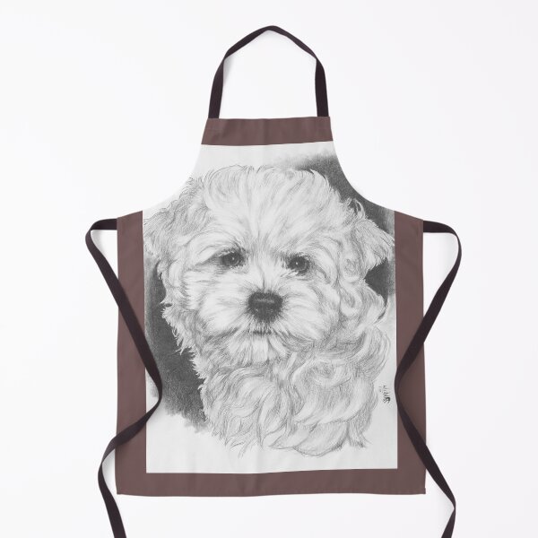 Item preview, MaltiChon Portrait in Graphite designed and sold by BarbBarcikKeith.