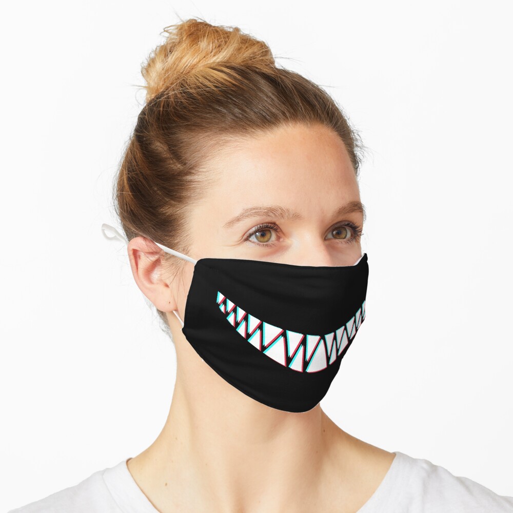 Beautiful Smile with Sharp Demon Teeth Mask