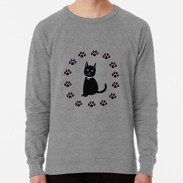 Vista previa del artículo con la obra «Lindo gatito negro y patas», diseñado y vendido por Nisha Prabhu.