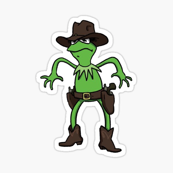 Cowboy Kermit Sticker
