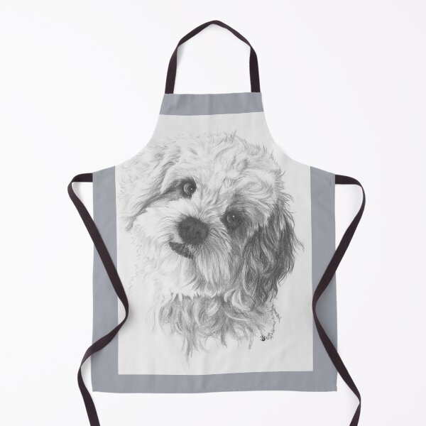 Item preview, Cavachon Portrait in Graphite designed and sold by BarbBarcikKeith.