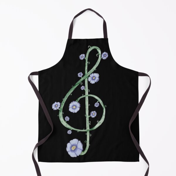 Item preview, Forget-me-not Treble Clef Vine Note designed and sold by ArtisticMishaps.