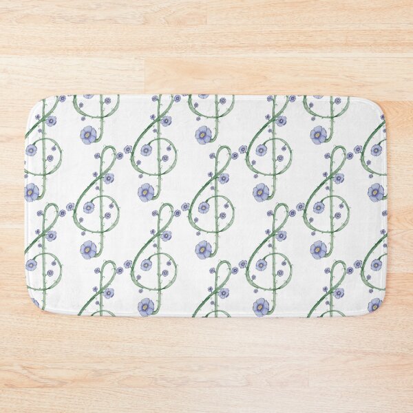 Item preview, Forget-me-not Treble Clef Vine Note designed and sold by ArtisticMishaps.