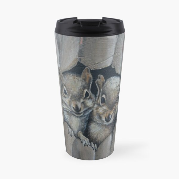 Two little squirrels  Travel Mug