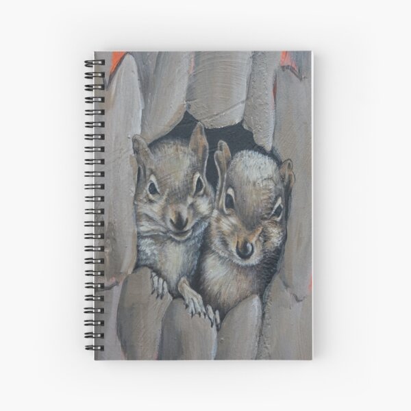 Two little squirrels Spiral Notebook