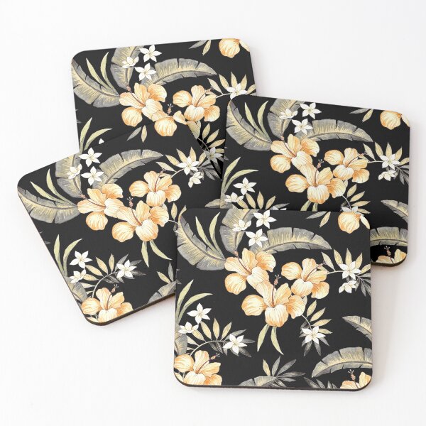 Item preview, Summer Tropical Print with a dark background Edit designed and sold by Silvia  Ospina.