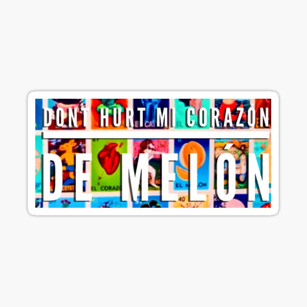 Corazon de Melon Pegatina