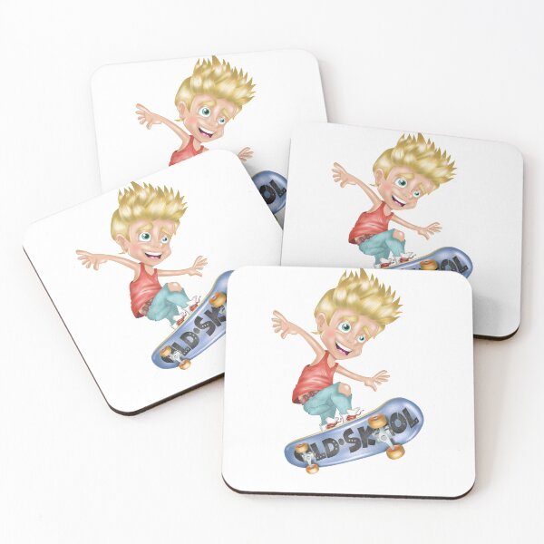 Item preview, Old Skool Skateboard Kid designed and sold by Balazs Borzon.