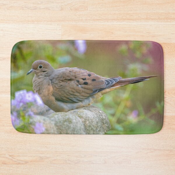 Item preview, Mourning Dove On Bird Bath designed and sold by Michael Cummings.