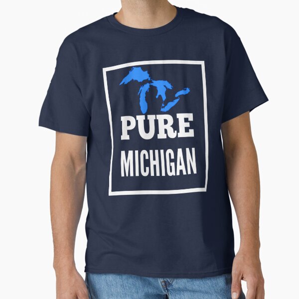 Vista previa del artículo con la obra «Michigan puro», diseñado y vendido por PalmerPrinting.