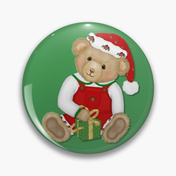 Artikelvorschau, Teddy Bear Boy Beary Merry Christmas entworfen und verkauft von SpiceTree.