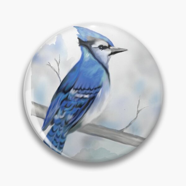 Blue Jay Cartoon Sticker for Sale by nina-aagaard