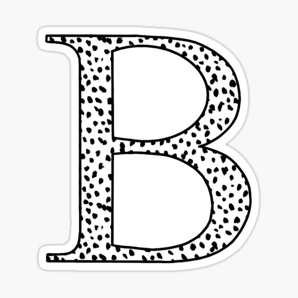 Letter B' Sticker