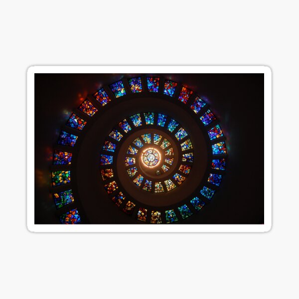 Helical lights Sticker