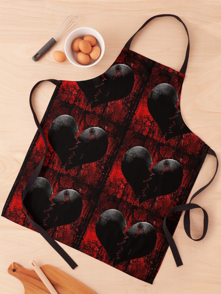 HEARTBROKEN  Apron for Sale by johnnyssandart