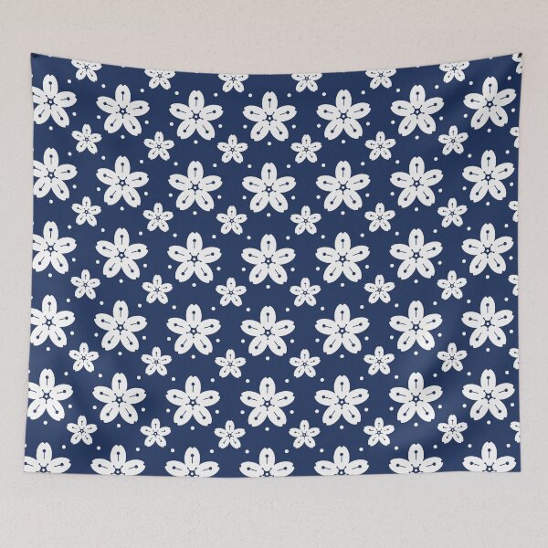 Item preview, floral japanese seamless pattern designed and sold by dreamiedesire.