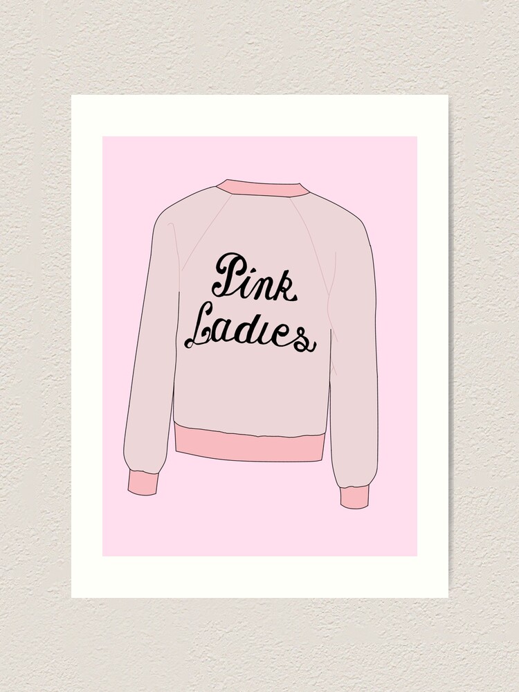 Pink ladies jacket with pastel pink background | Art Print