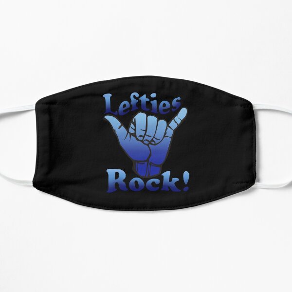 Lefties Rock (Blue)  Flat Mask