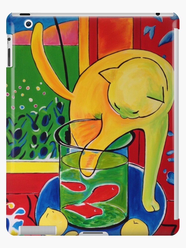 Matisse Cat Le Chat Aux Poissons Rouges The Cat With Red Fish 1914 Henri Matisse Ipad Case Skin By Simonedebuvua Redbubble